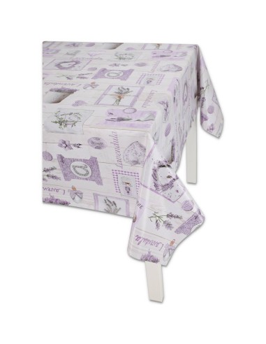 SHABBY italienische Tischdecke mit Kunststoffbeschichtung