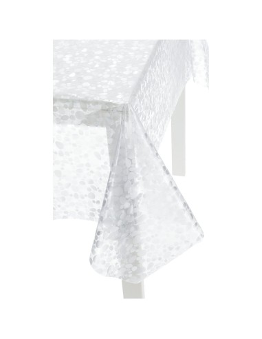 Transparente kunststoffbeschichtete Tischdecke EMBOSSED CRYSTAL
