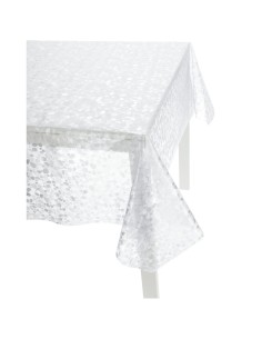 Transparente kunststoffbeschichtete Tischdecke EMBOSSED CRYSTAL