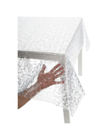 Nappe plastifiée transparente CRISTAL REBOSSÉ