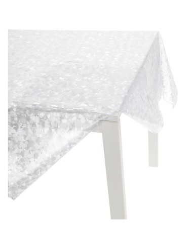 Transparente kunststoffbeschichtete Tischdecke EMBOSSED CRYSTAL