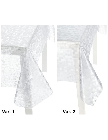 Nappe plastifiée transparente CRISTAL REBOSSÉ