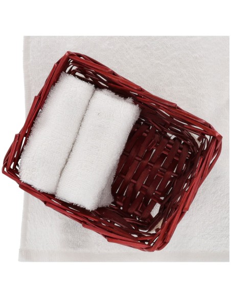 Juego de toallitas de baño con cesta ANNECY