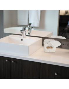 Badezimmer-Waschlappen-Set mit Korb MEMPHIS 2