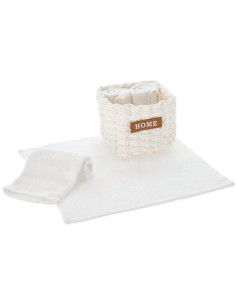 Juego de toallitas de baño con cesta MEMPHIS
