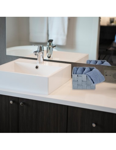 Set de débarbouillette de salle de bain avec panier DALLAS