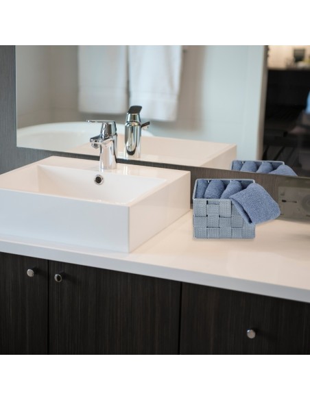 Set de débarbouillette de salle de bain avec panier DALLAS