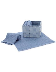 Set de débarbouillette de salle de bain avec panier DALLAS