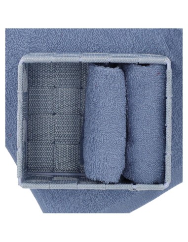 Juego de toallitas de baño con cesta DALLAS