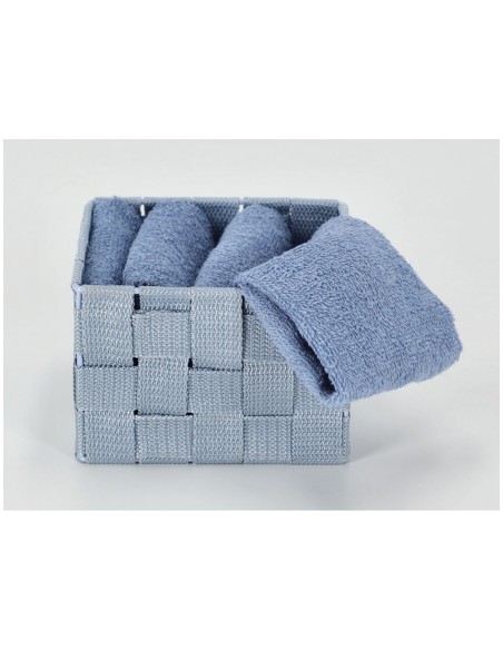 Set de débarbouillette de salle de bain avec panier DALLAS