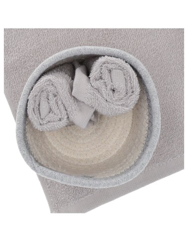 Set de débarbouillette de salle de bain avec panier DALLAS