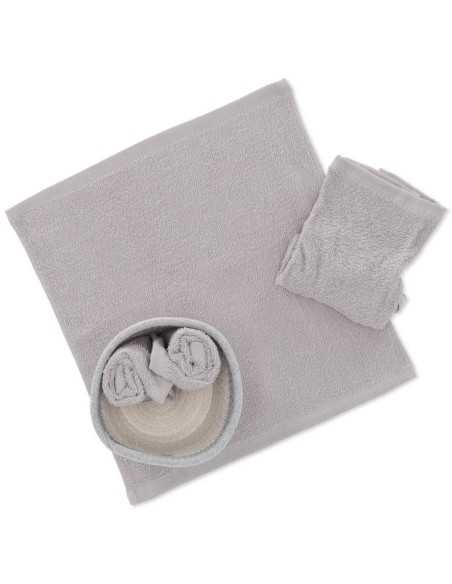 Set de débarbouillette de salle de bain avec panier DALLAS