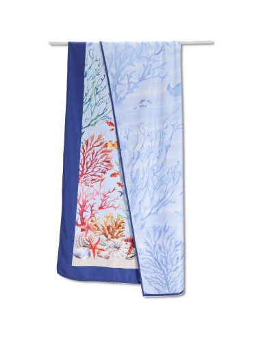 Serviette de plage en microfibre 90x170 cm. DOUBLE AQUARIUM