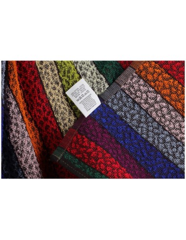 Großes Frottee-Baumwoll-Strandtuch MULTICOLOR STRIPES 100x170 cm.