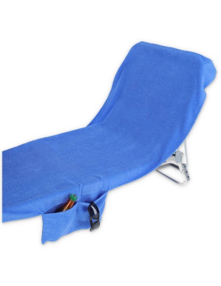 Telo mare sdraio spugna COMODO COTONE 70x185 cm. con tasche