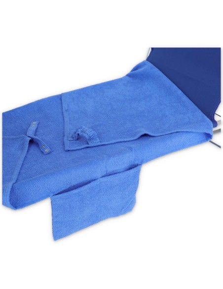 Strandtuch Liegestuhl Frottee COMODO COTTON 70x185 cm. mit Taschen