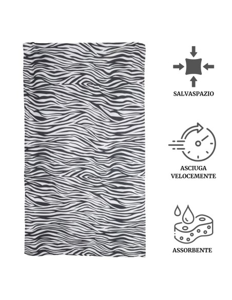 Zebrato La serviette de plage en microfibre 95 x 175 cm