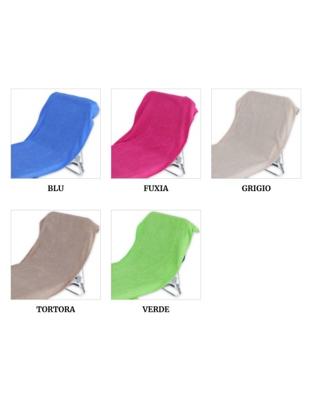 Strandtuch Liegestuhl Frottee COMODO COTTON 70x185 cm. mit Taschen