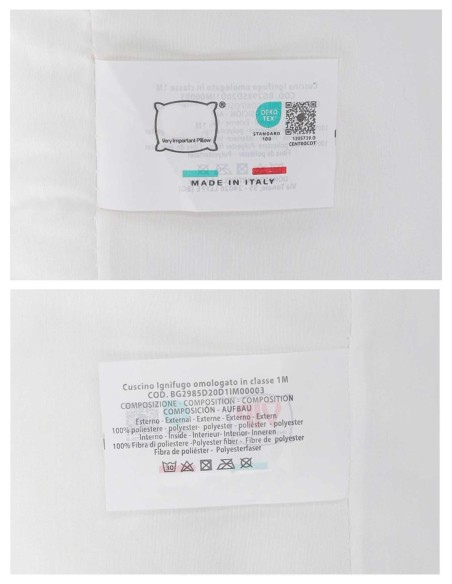 VIP certificado ignífugo almohada almohada cm x 80 cm