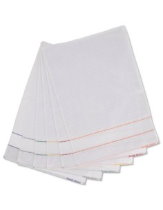 Lot de 6 torchons GRETA avec volant AIDA