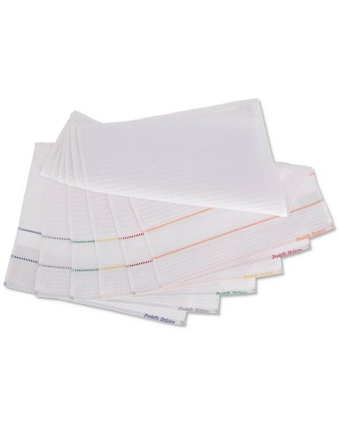 Set 6 strofinacci GRETA con balza AIDA