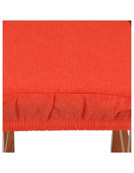 PAR de cojines funda de silla acolchados y desenfundables con goma elástica SOLID COLOR MELANGE