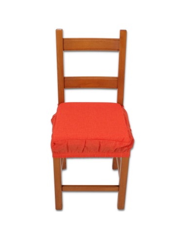 PAR de cojines funda de silla acolchados y desenfundables con goma elástica SOLID COLOR MELANGE