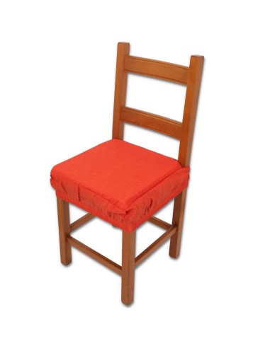 PAR de cojines funda de silla acolchados y desenfundables con goma elástica SOLID COLOR MELANGE