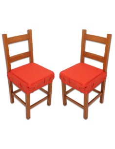 PAIRE de coussins rembourrés et amovibles avec bande élastique SOLID COLOR MELANGE