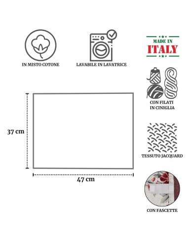 Copriforno copertura forno ciniglia jacquard LUXORY