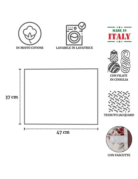 Copriforno copertura forno ciniglia jacquard LUXORY