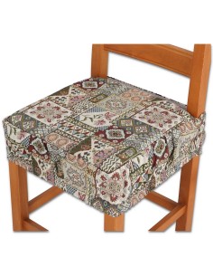 Coussin de housse de chaise de cuisine avec bande élastique AUROX