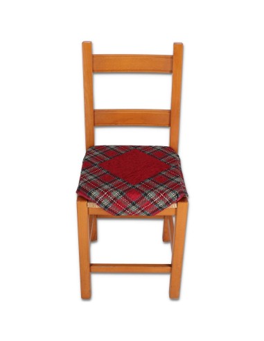 Cuscino coprisedia imbottito con alette TARTAN