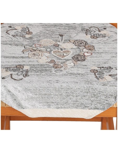 Housse de chaise rembourrée coussin à rabats HEARTS LACE