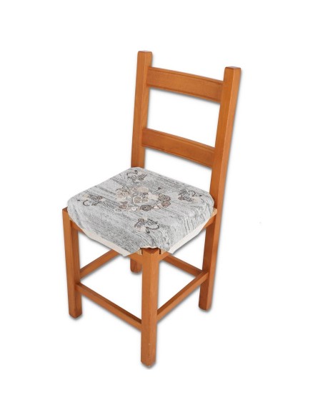 Cuscino coprisedia imbottito con alette CUORI PIZZO