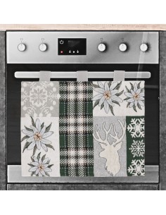 Copriforno copertura forno ciniglia jacquard LUXORY 2