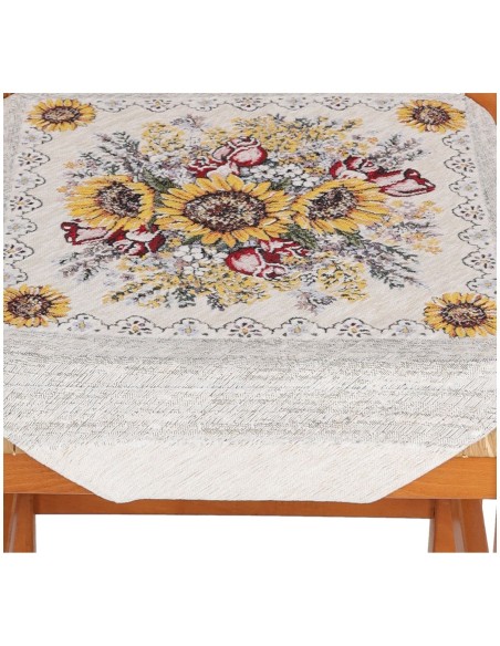 Coussin housse de chaise rembourrée avec rabats COEURS LAVANDE