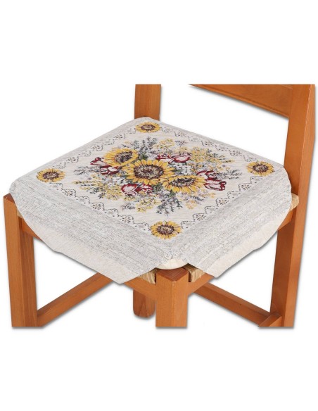 Cuscino coprisedia imbottito con alette SUNLIGHT