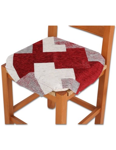Housse de chaise rembourrée coussin à rabats STYLO