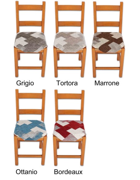 Cojín tapizado para silla con solapas STYLO