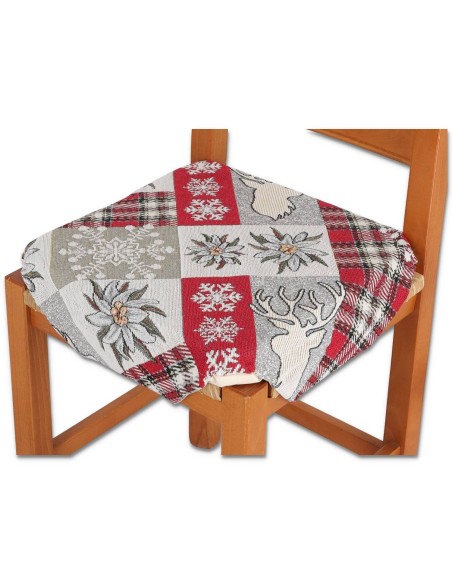 Cojín tapizado para silla con solapas EDELWEISS