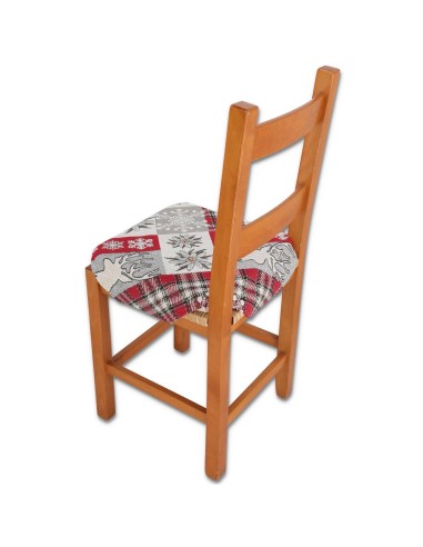 Housse de chaise rembourrée coussin avec rabats EDELWEISS