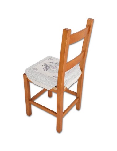 Coussin housse de chaise rembourrée avec rabats COEURS LAVANDE