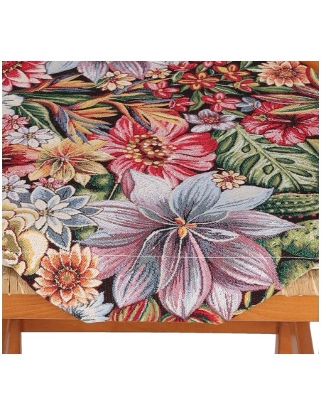 Gepolstertes Stuhlbezugskissen mit Klappen FENIX