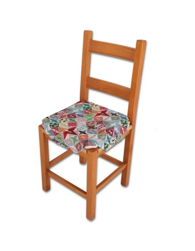 Housse de chaise rembourrée coussin avec rabats KOSMO