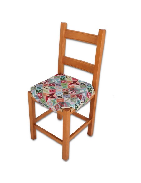 Housse de chaise rembourrée coussin avec rabats KOSMO