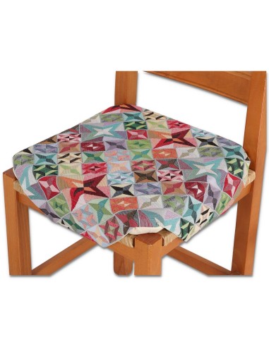 Housse de chaise rembourrée coussin avec rabats KOSMO
