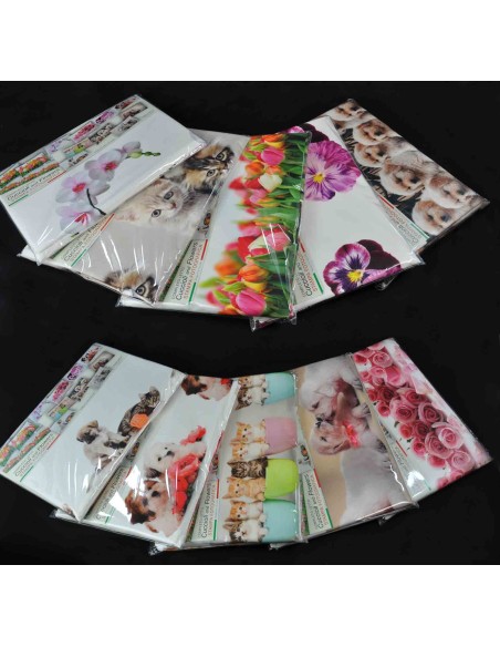 Cuccioli e Flowers el lecho fija (varios tamaños).