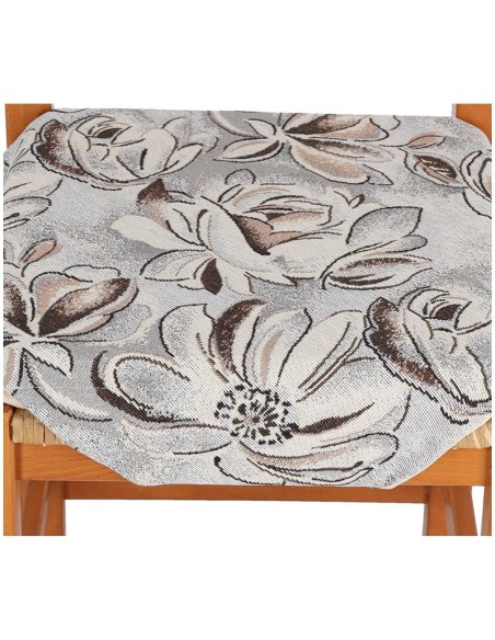 Housse de chaise rembourrée coussin avec rabats EDELWEISS