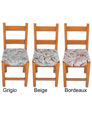 Housse de chaise rembourrée coussin avec rabats EDELWEISS